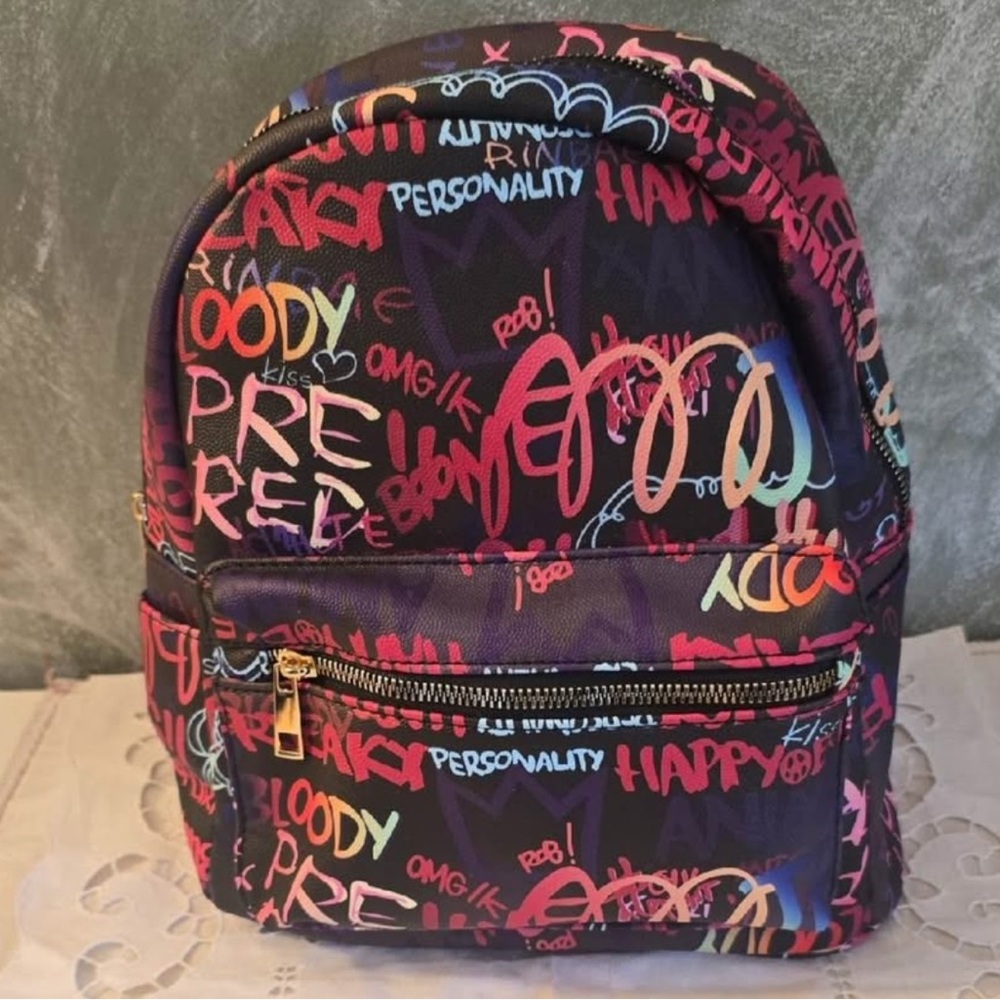 Caleesa Graffiti Backpack-NWT